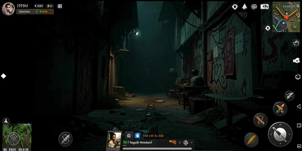 Tampilan gameplay yang gelap dan menegangkan dari 2757.