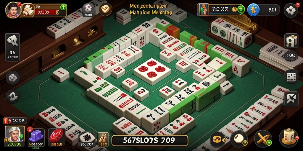 Tampilan gameplay Mahjong yang seru di 567SLOTS.