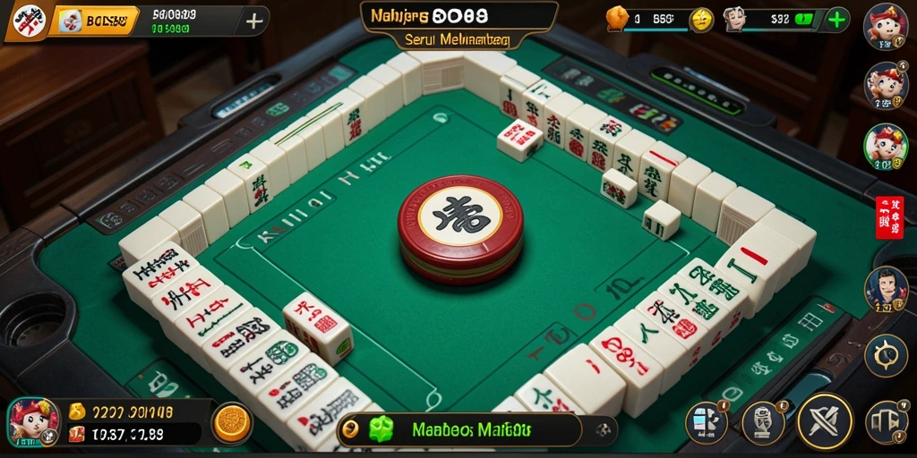 Tangkapan layar gameplay <strong>BOS88</strong> menampilkan aksi seru permainan Mahjong.