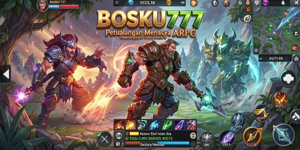 Tampilan gameplay ARPG yang mengasyikkan dan penuh aksi.