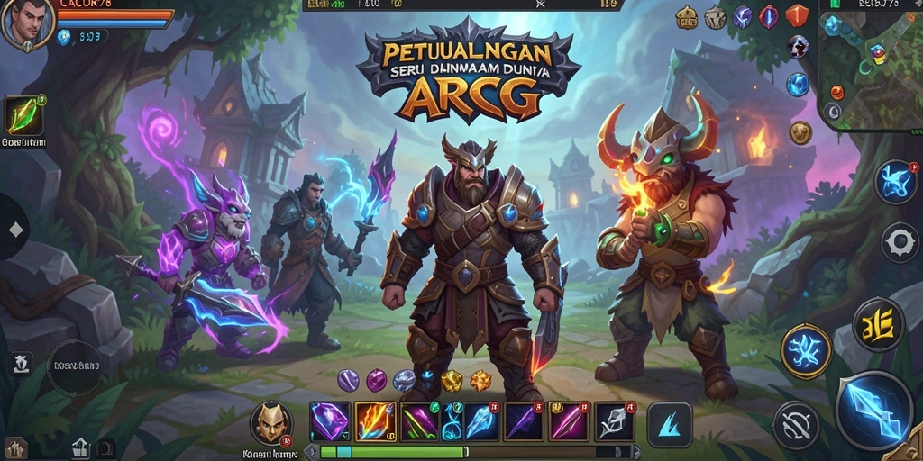 Screenshot menampilkan aksi seru dalam gameplay ARPG CACOR78.