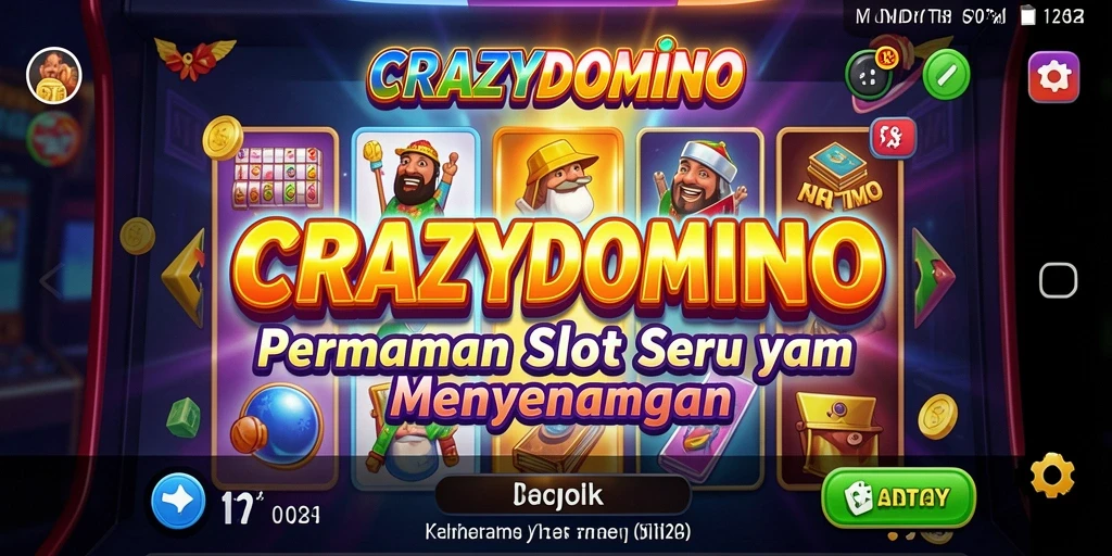 Tampilan menawan dari permainan slot CRAZYDOMINO.