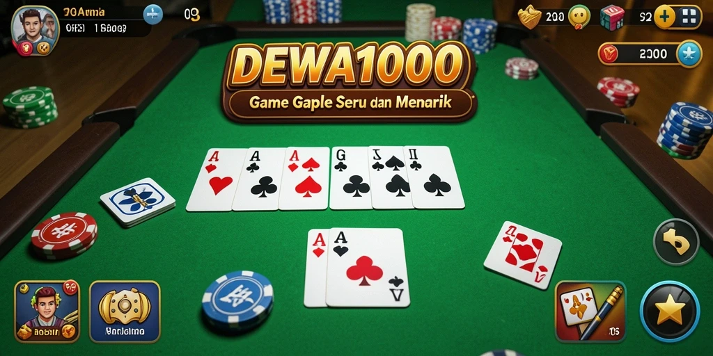 Tampilan gameplay seru di DEWA1000 dengan pemain yang aktif.