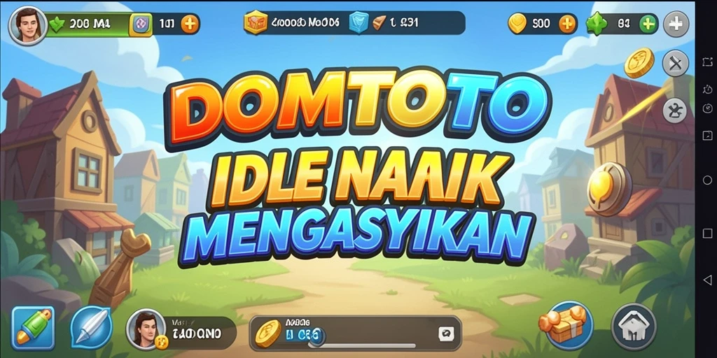 Tampilan gameplay DOMTOTO yang menarik dalam mode Idle.