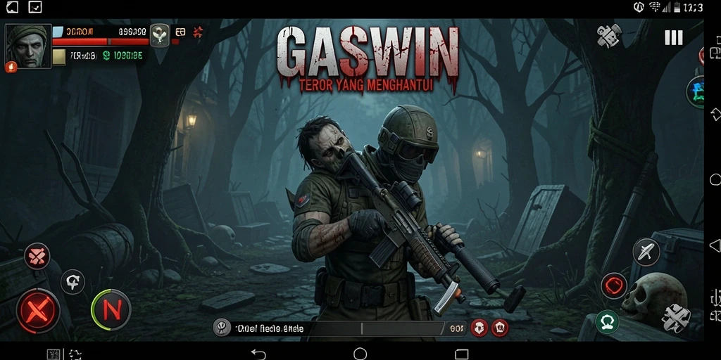 Tangkapan layar menampilkan suasana mencekam dalam GASWIN.