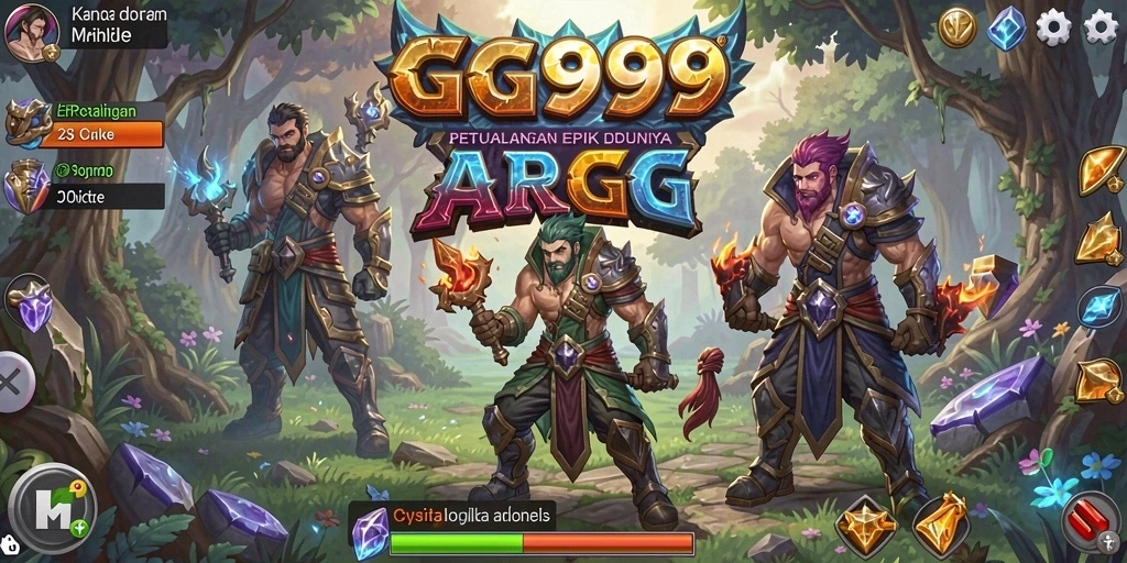 Tampilan gameplay GG999 yang mendebarkan dan penuh aksi ARPG.