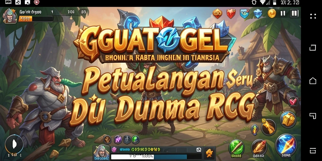 Screenshot GUATOGEL menampilkan aksi pertarungan seru di dunia RPG.