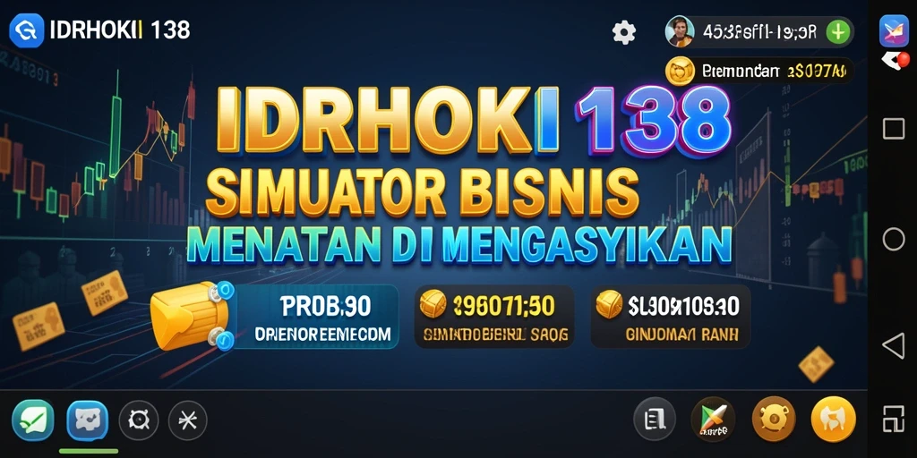 Tampilan gameplay menarik dari IDRHOKI138 yang mencerminkan simulasi tycoon.