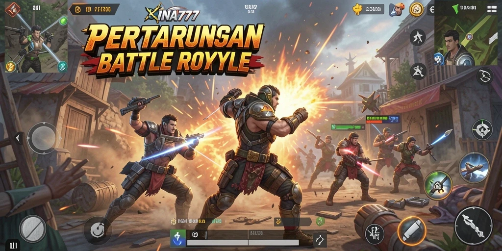 Gameplay Battle Royale yang seru dan mendebarkan di INA777.