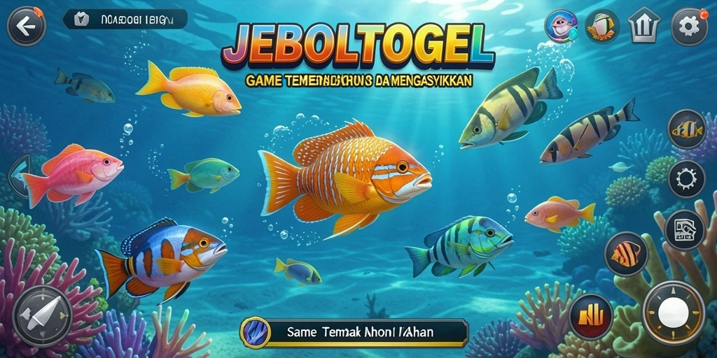 Tampilan gameplay menarik dari JEBOLTOGEL Tembak Ikan.