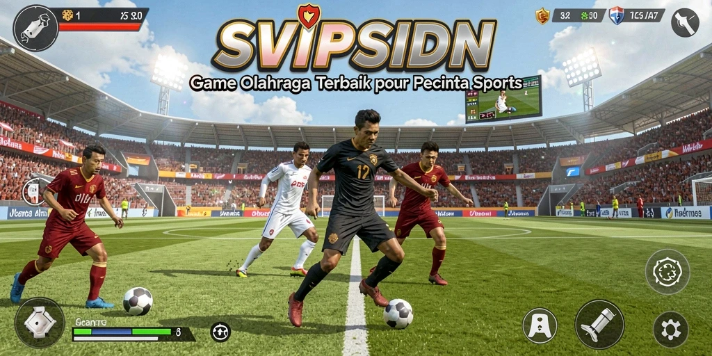 Tampilan gameplay SVIPSIDN yang menarik dan penuh aksi olahraga.