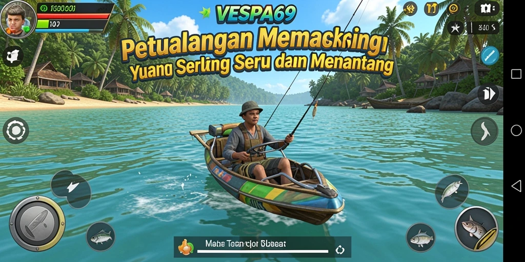 Tampilan gameplay VESPA69 yang menakjubkan saat memancing.