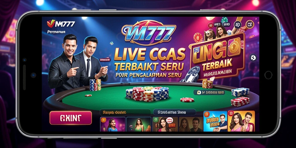 Screenshot menunjukkan momen seru dalam permainan Live Casino.